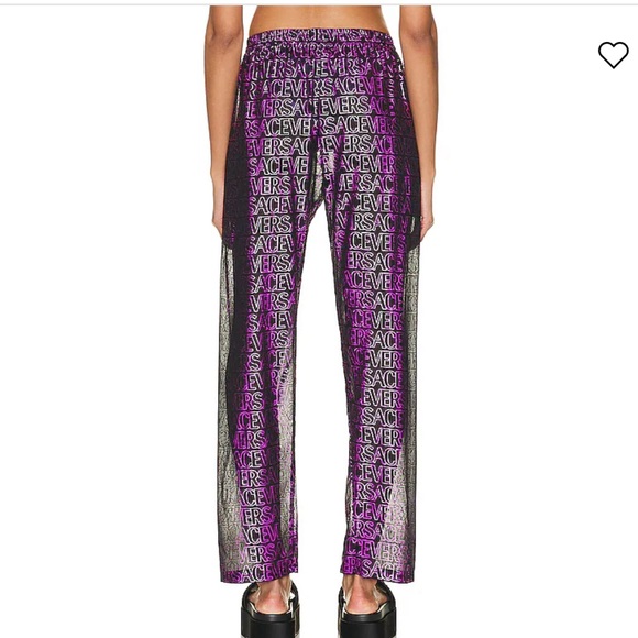 Versace print logo sheer cover up pant - Picture 6 of 10